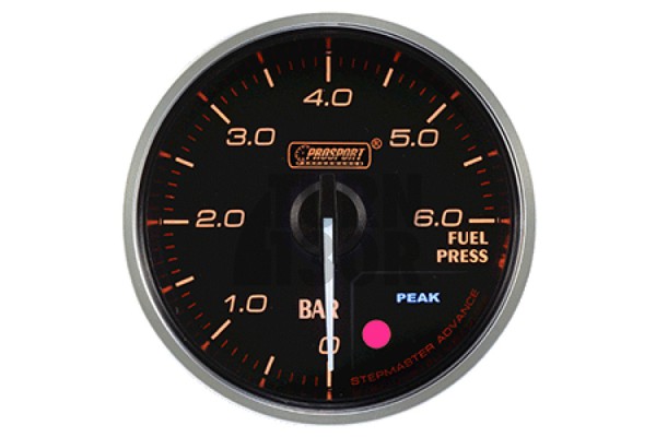 Manometro pressione carburante 52 mm rosso/bianco Prosport Supreme