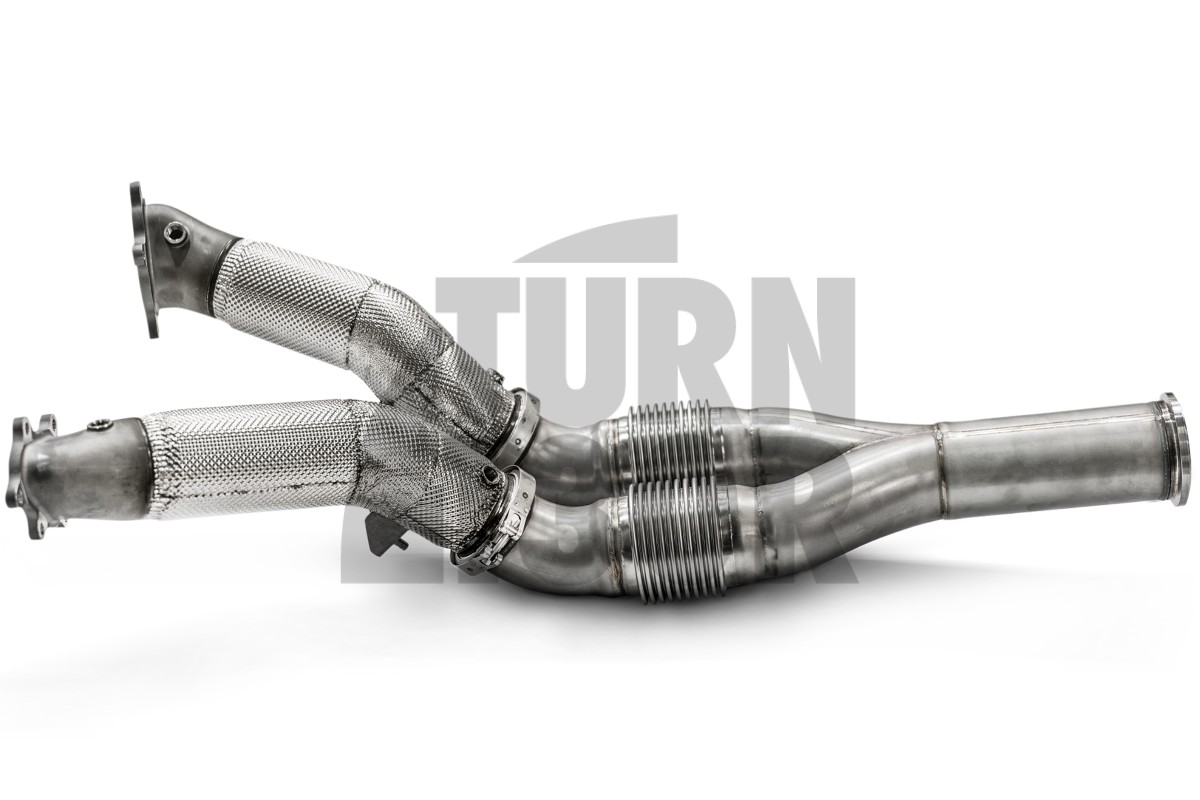 Tubi downpipes catless Akrapovic per Nissan R35 GTR