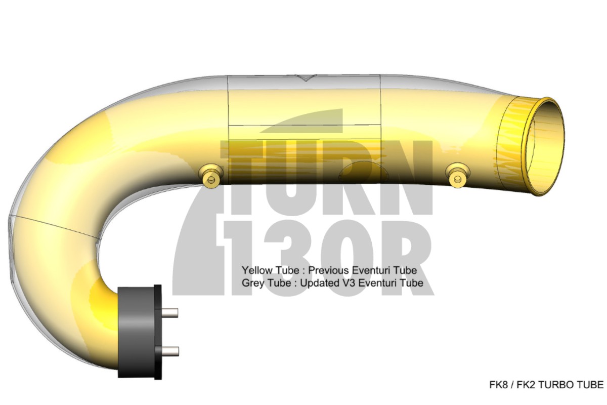 Tubo di aspirazione turbo in fibra di carbonio Eventuri per Honda Civic Type R FK2