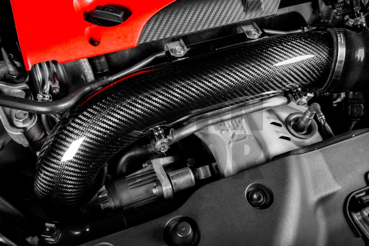 Tubo di aspirazione turbo in fibra di carbonio Eventuri per Honda Civic Type R FK8