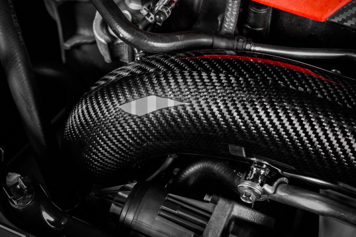 Tubo di aspirazione turbo in fibra di carbonio Eventuri per Honda Civic Type R FK8