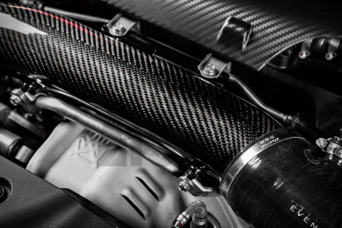 Tubo di aspirazione turbo in fibra di carbonio Eventuri per Honda Civic Type R FK8