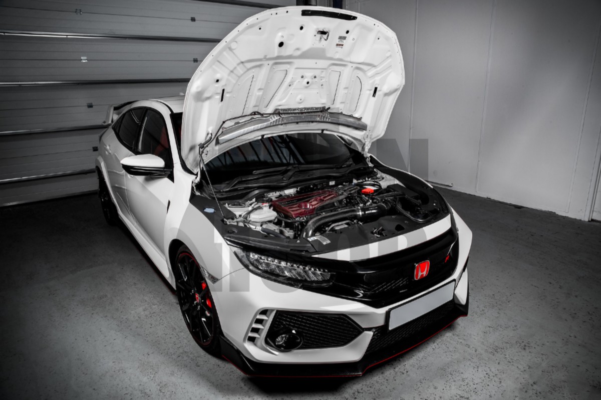 Tubo di aspirazione turbo in fibra di carbonio Eventuri per Honda Civic Type R FK8