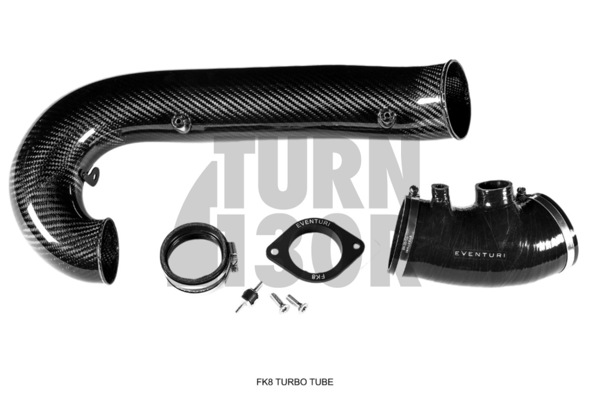 Tubo di aspirazione turbo in fibra di carbonio Eventuri per Honda Civic Type R FK8