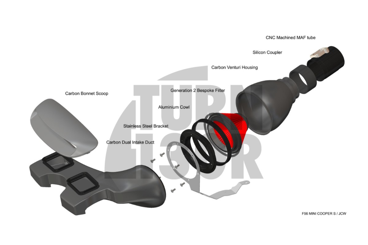 Sistema di aspirazione Eventuri per Mini Cooper S / JCW F56