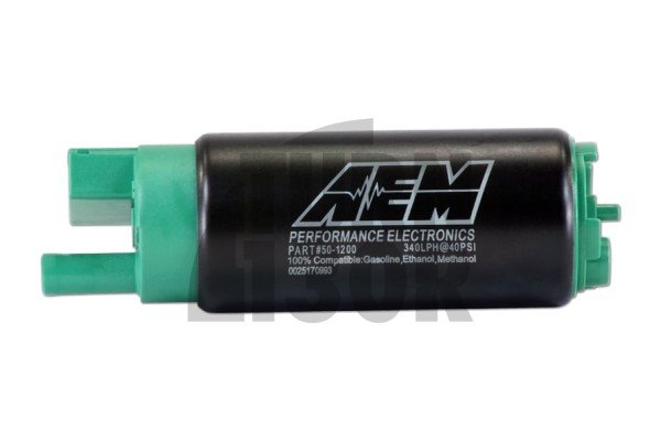 Kit pompa carburante ad alto flusso da 340 l/h di AEM per applicazioni con serbatoio interno