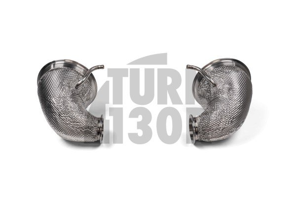 Akrapovic Porsche 992 GT3 / GT3 RS Adattatore per scarico da corsa Slip-On in titanio Akrapovic Porsche 992 GT3 / GT3 RS Adattatore per scarico da corsa Slip-On in titanio