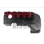 Eventuri Coperchio motore in fibra di carbonio / Kevlar rosso per Audi RS3 8V.5 / TTRS 8S e RS3 8Y Eventuri Coperchio motore in fibra di carbonio / Kevlar rosso per Audi RS3 8V.5 / TTRS 8S e RS3 8Y
