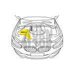 Condotto aria in fibra di carbonio Forge Motorsport M2 F87 135i / 235i F2x e 335i / 435i F3x