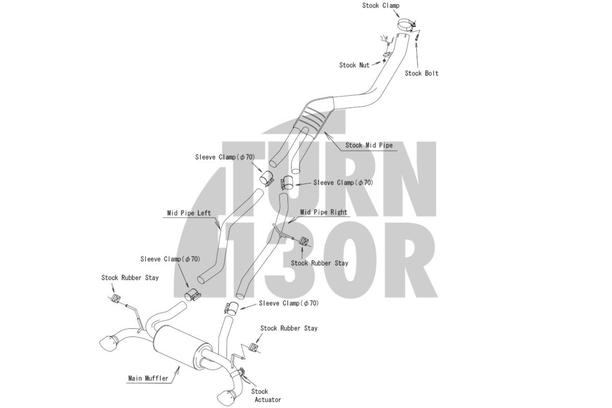 HKS Super Turbo Silenziatore Catback Toyota Supra 3.0 Mk5 A90