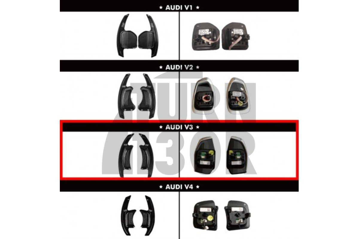 Leyo Audi S Tronic Billet Paddle Shift Extension (Version2) per S3 8V / RS3 8V / RS6 C7 / A5 F5 Leyo Audi S Tronic Billet Paddle Shift Extension (Version2) per S3 8V / RS3 8V / RS6 C7 / A5 F5