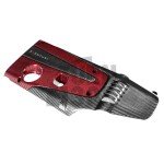 Coperchio motore Honda Civic Type R FK2 / FK8 in fibra di carbonio / Kevlar rosso di Eventuri