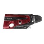 Coperchio motore Honda Civic Type R FK2 / FK8 in fibra di carbonio / Kevlar rosso di Eventuri