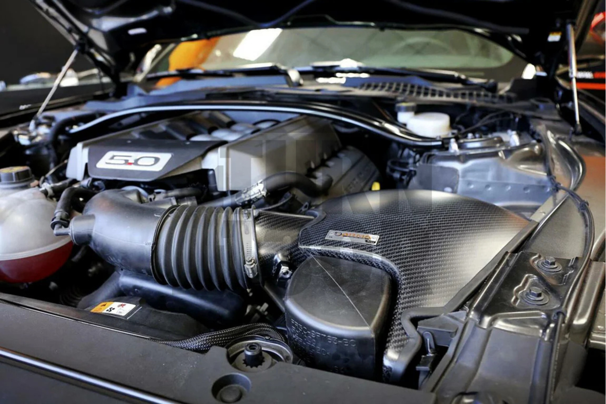 Presa d'aria in fibra di carbonio Armaspeed Ford Mustang S550 V8 5.0 15-18