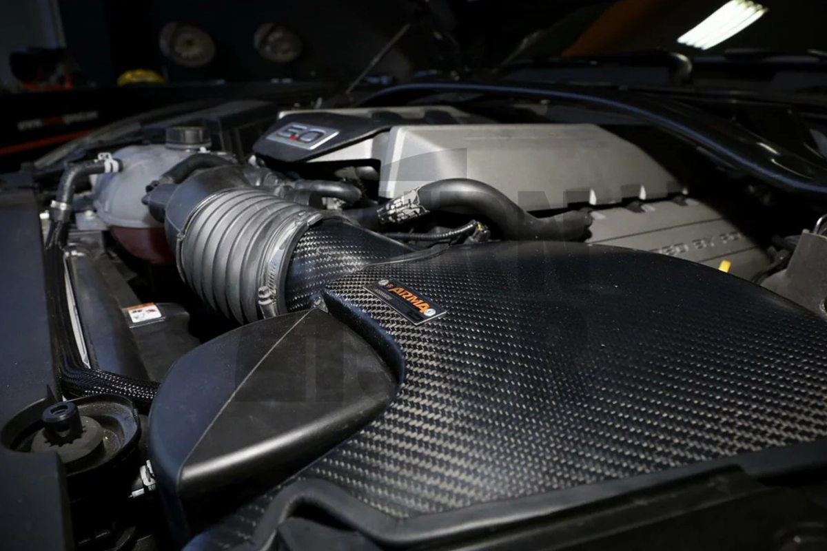 Presa d'aria in fibra di carbonio Armaspeed Ford Mustang S550 V8 5.0 15-18