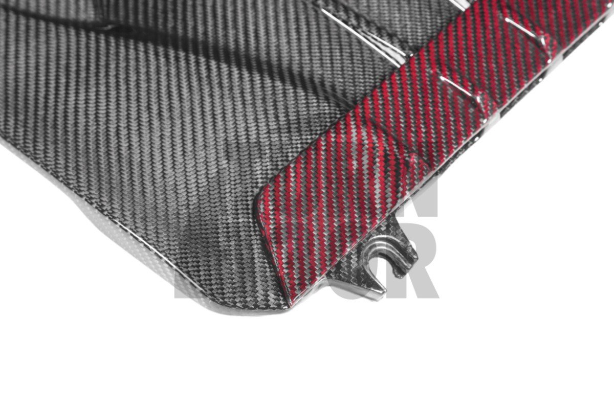 Eventuri Coperchio motore in fibra di carbonio/kevlar rosso per Toyota Yaris GR