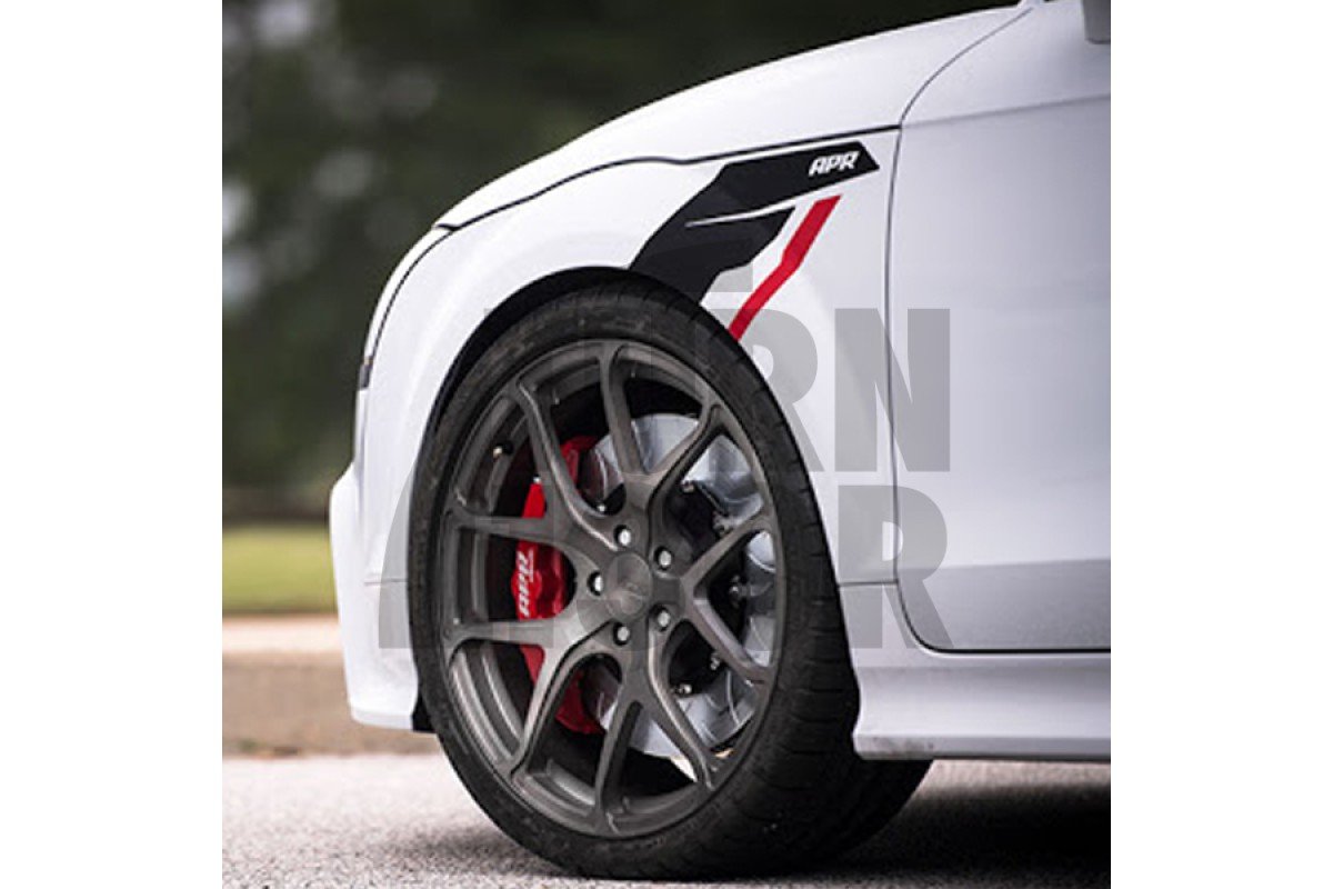 Decalcomanie parafango Sideburns Nero / Rosso APR Decalcomanie parafango Sideburns Nero / Rosso APR