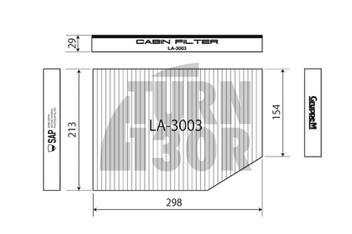 Filtro abitacolo Hepa Gruppe M per BMW M3 G80, M4 G8x e X3 M F97
