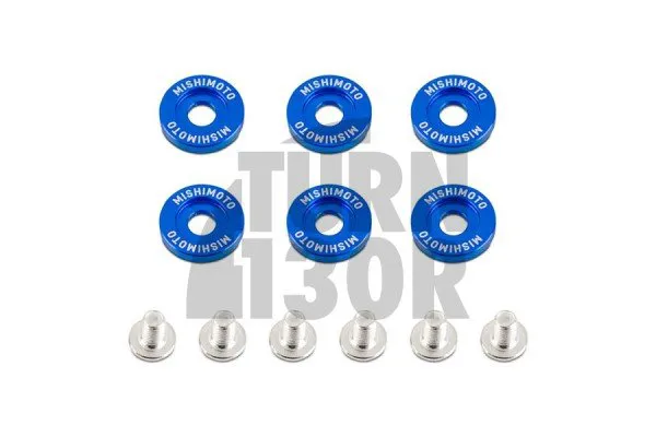 Kit rondelle parafango e bulloni M6 anodizzati Mishimoto
