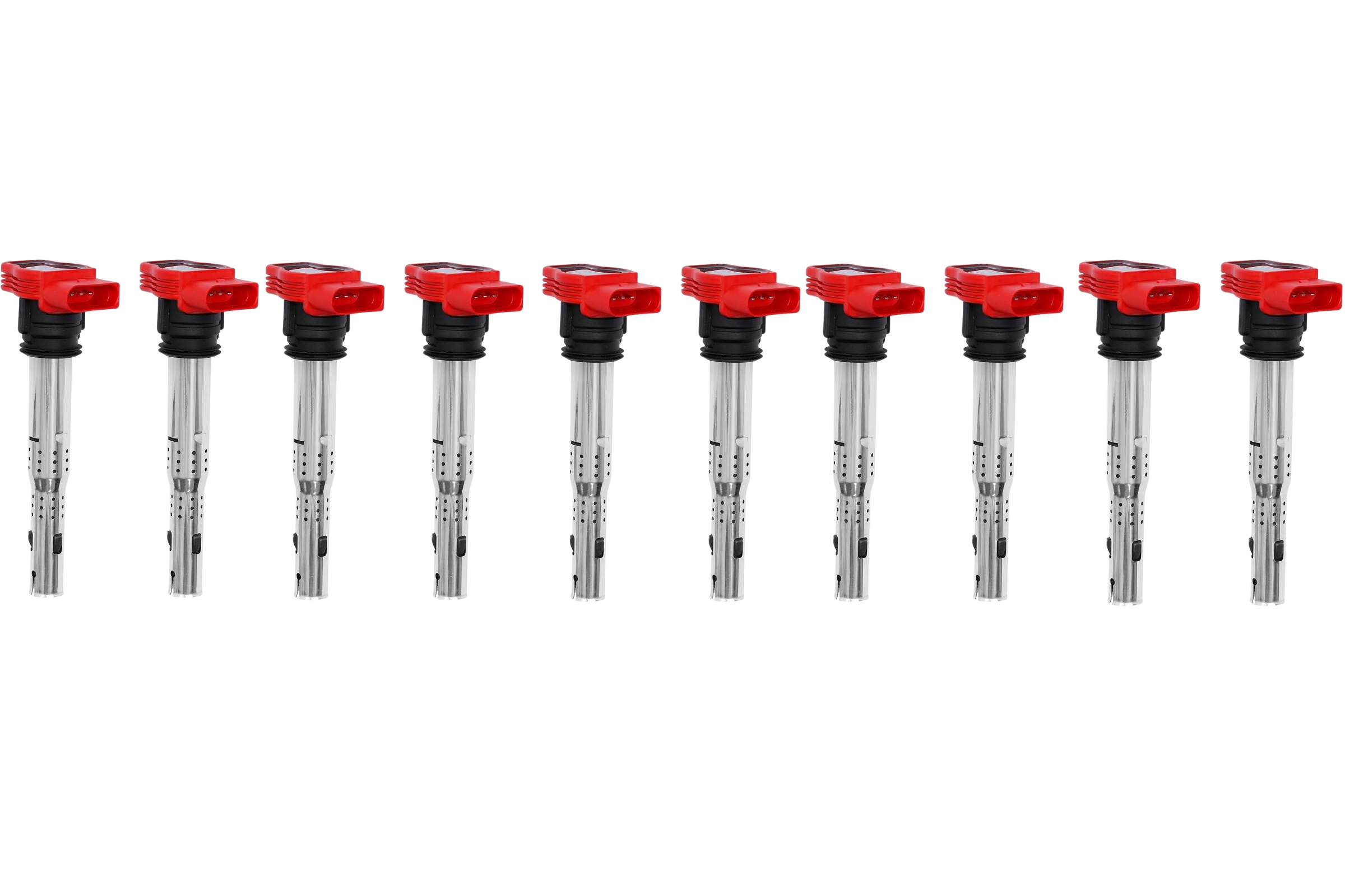 Pacchi bobina rossi NGK progettati per Audi R8 V10 e Lamborghini Huracan